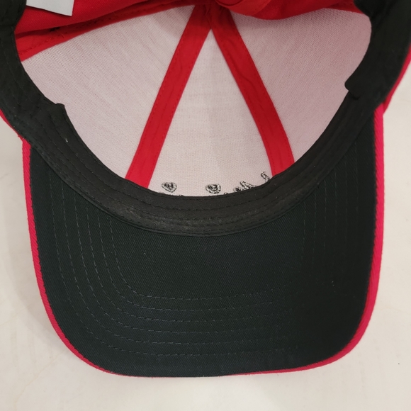 Child's Disney Red Minnie Mouse Snapback Cap w/Ears and Polka Dot Bow - Picture 6 of 12